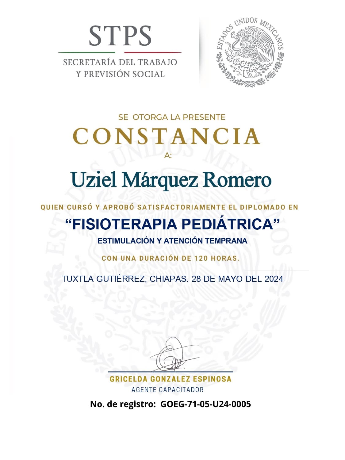 Uziel Márquez Romero STPS